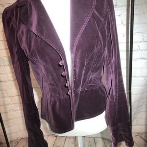 Loft Velvet Blazer-plum- Ann Taylor size 6